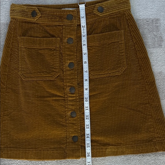 Madewell Corduroy Button-Front Mini Skirt - Picture 9 of 9